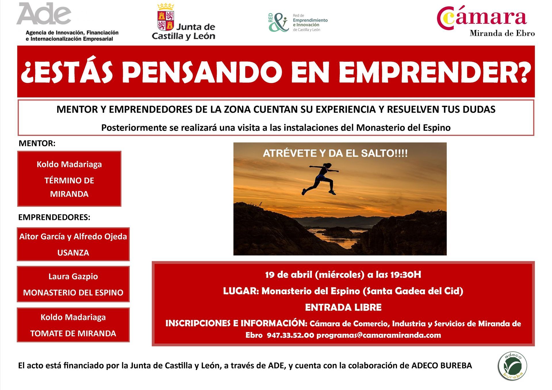 JORNADAS DE FORMACIÓN PARA FOMENTAR EL EMPRENDIMIENTO RURAL