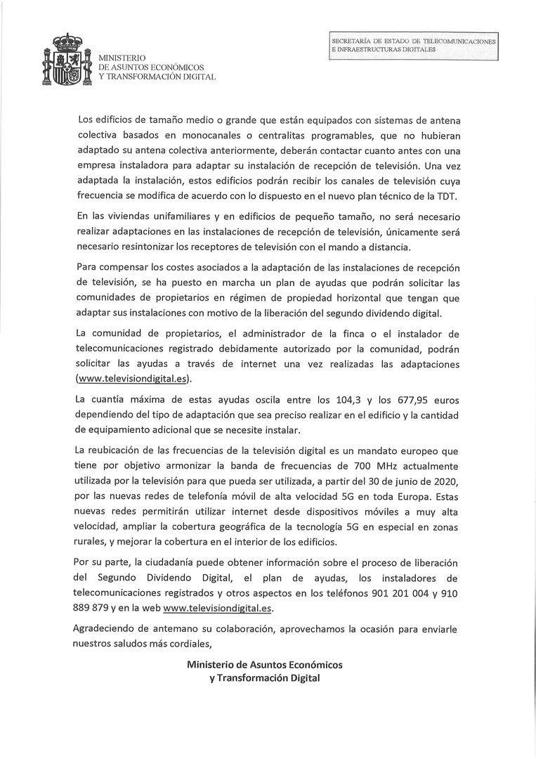 Liberación Frecuencias del Segundo Dividendo CASTILLA Y LEÓN (sin simulcast Sem. 28)