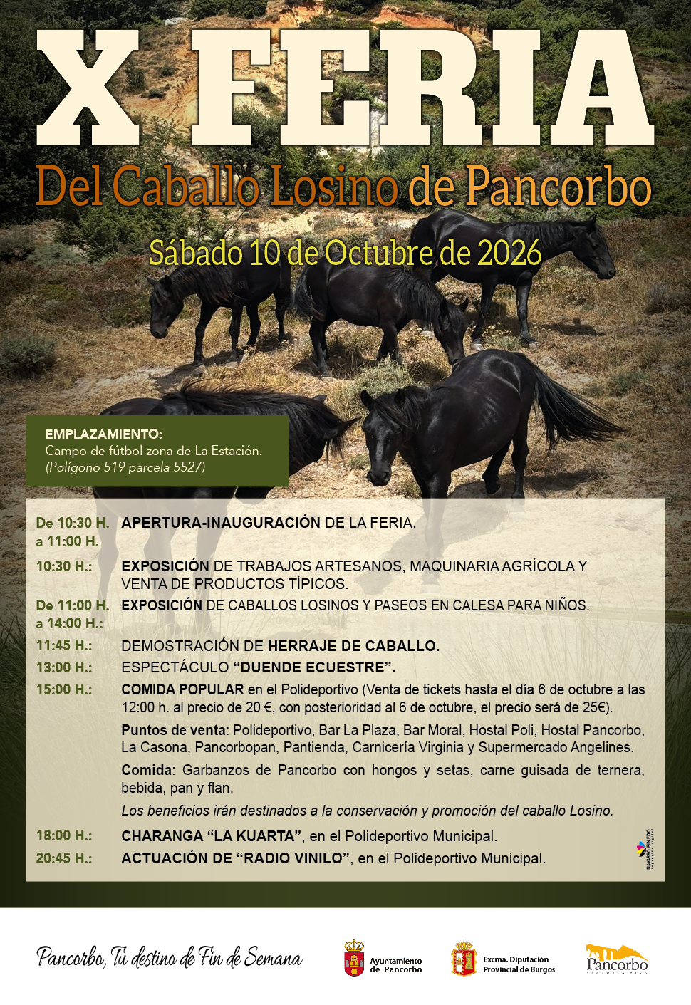 Cartel X feria del caballo Losino 2026